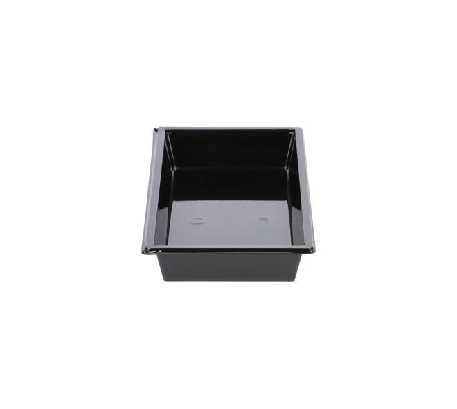 Tapas tray APET 1-vaks 25 x 12 x 3 cm 700 cc zwart - 459401