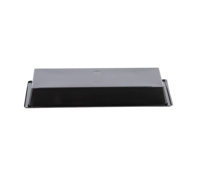 Tapas tray APET 1-vaks 25 x 12 x 3 cm 700 cc zwart - 459401