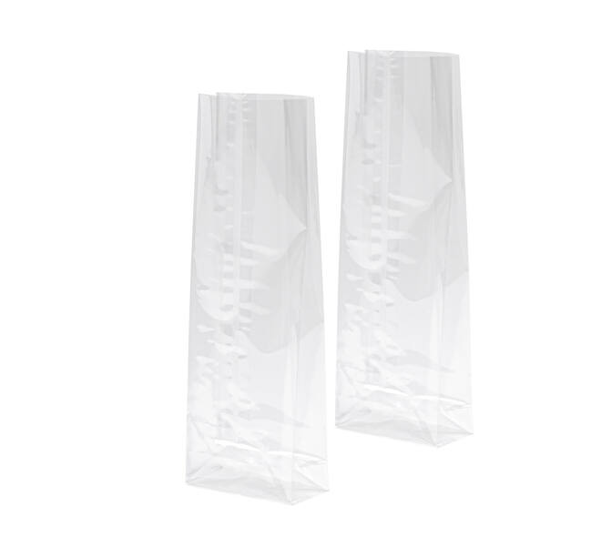 Blokbodemzak PP 80 x 40 x 240 mm transparant 40 my 200 grams