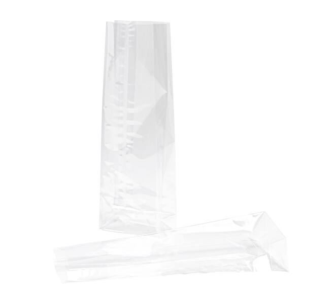 Blokbodemzak PP 80 x 40 x 240 mm transparant 40 my 200 grams