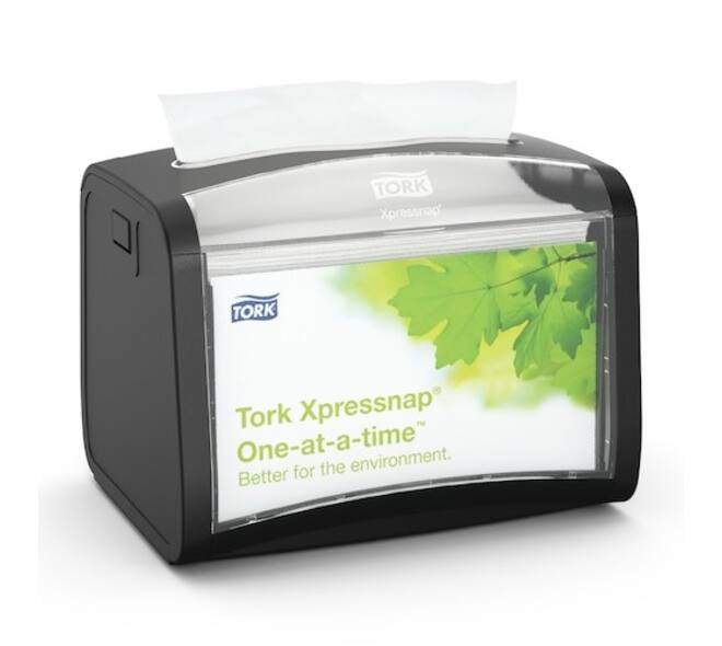 272611 - Servet dispenser kunststof 14,1 x 20 x 16,9 cm zwart TORK