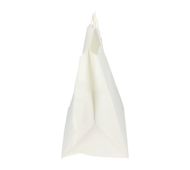 Draagtas papier 32 x 17 x 27 cm 70 gram wit plat handvat