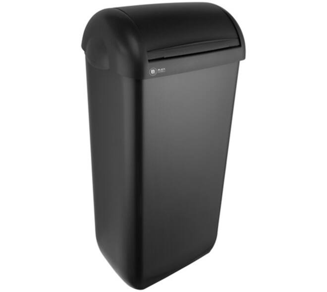 Huisvuilbak Satino Black 33,5x22,5x58 cm 23 ltr kunststof antraciet - 180268