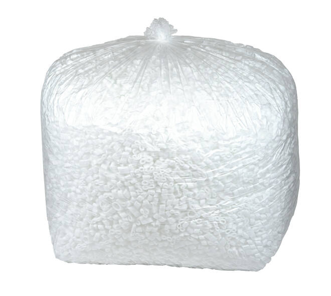 Afvalzak HDPE 75/35 x 155 cm transparant 10 my los