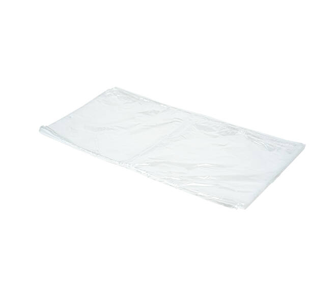 Afvalzak HDPE 75/35 x 155 cm transparant 10 my los
