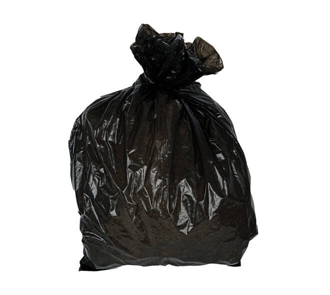 Afvalzak LDPE 45 x 50 cm zwart T35 op rol (á 25 st)