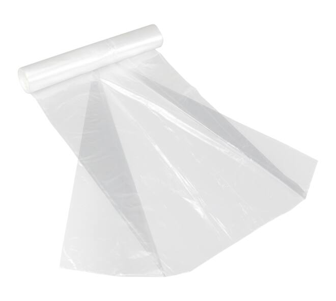 Afvalzak HDPE 50 x 55 cm transparant T10 op rol (á 50 st)