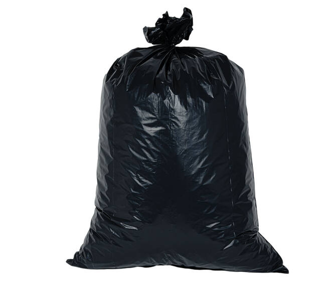 Afvalzak LDPE 70 x 110 cm grijs T70 op rol (á 20 st)