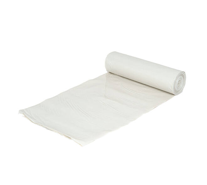 Afvalzak LDPE 90 x 120 cm wit T100 op rol (á 10 st)