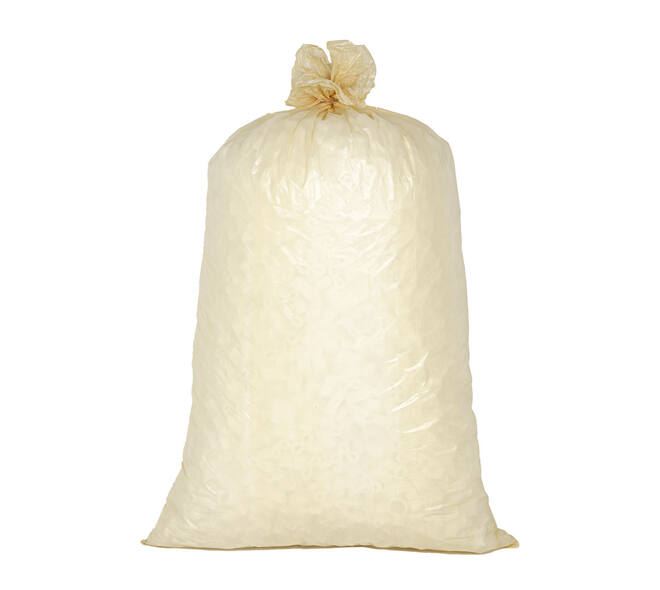 Afvalzak HDPE 58 x 100 cm beige T23 op rol (á 25 st)