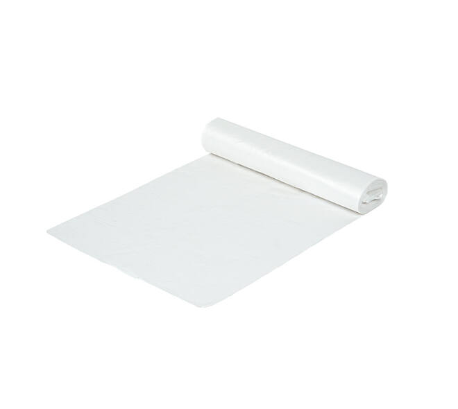 Afvalzak HDPE 58 x 100 cm transparant T23 op rol (á 25 st)