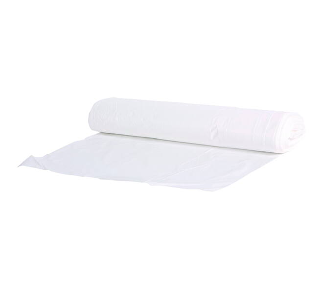 Afvalzak HDPE 58 x 100 cm wit T23 op rol (á 25 st)