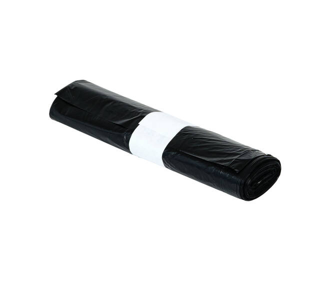 Afvalzak HDPE 58 x 100 cm zwart T23 op rol (á 25 st)