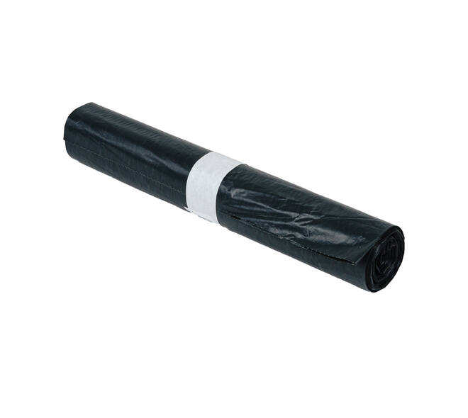 Afvalzak HDPE 60 x 80 cm grijs T23 op rol (á 20 st)