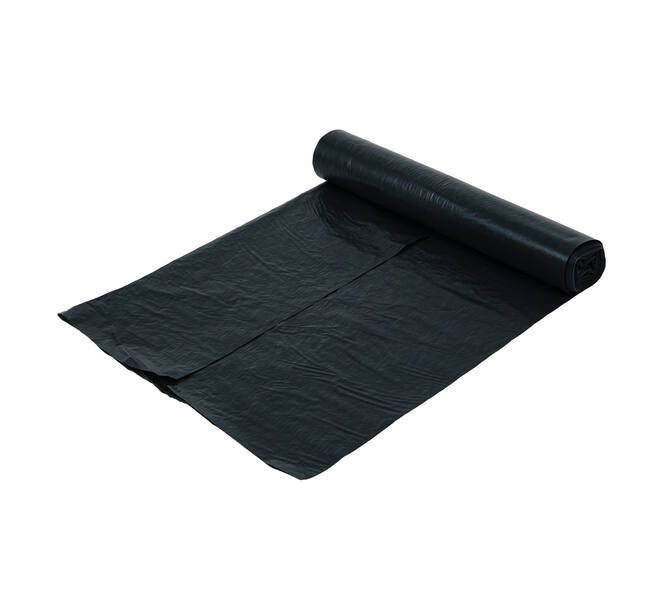 Afvalzak HDPE 60 x 80 cm grijs T23 op rol (á 20 st)