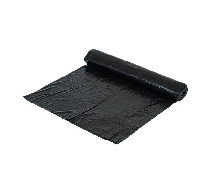 Afvalzak HDPE 63 x 70 cm zwart T23 op rol (á 25 st)