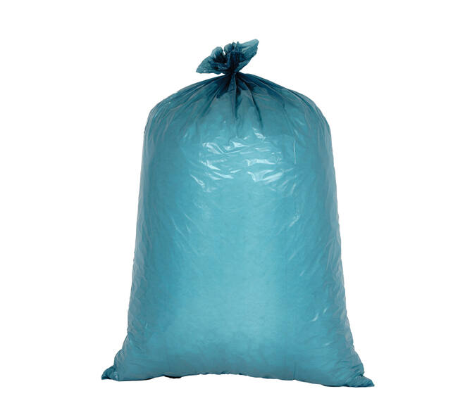 Afvalzak LDPE 70 x 110 cm blauw T60 op rol (á 20 st)