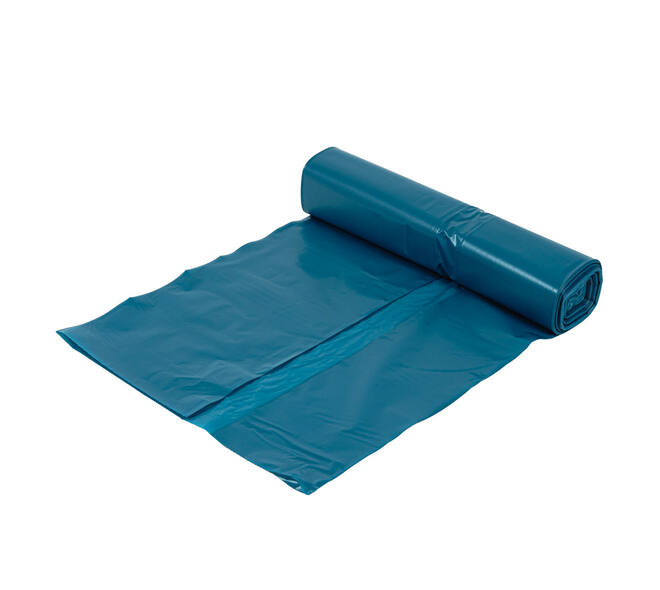Afvalzak LDPE 70 x 110 cm blauw T70 op rol (á 20 st)