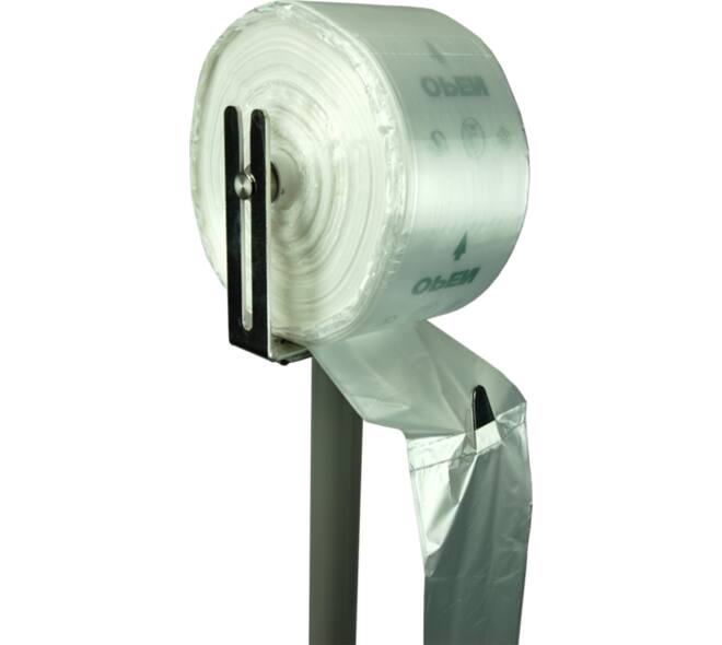 Zak, AGF-zak, HDPE, 20/ 9x51cm, 8my, transparant, 750 /rol