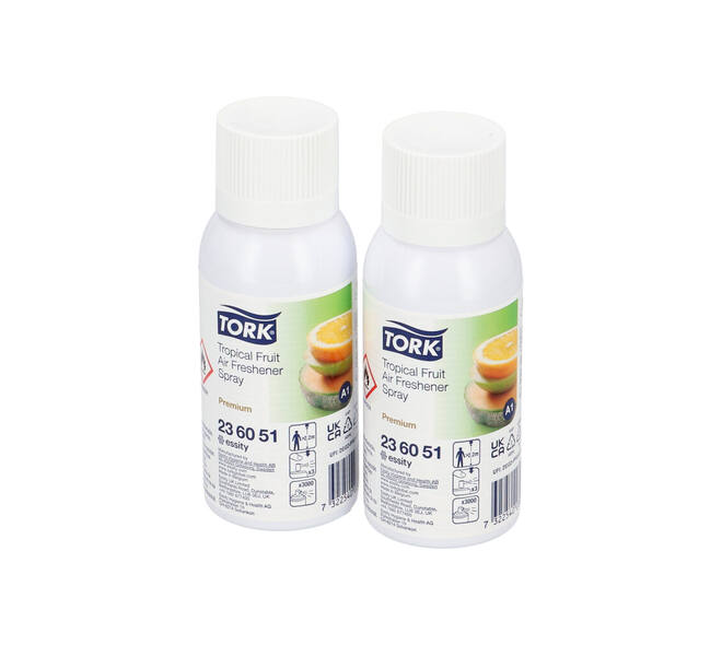 236051 - Luchtverfrisser spray Aerosol 75 ml transparant tropical fruit TORK