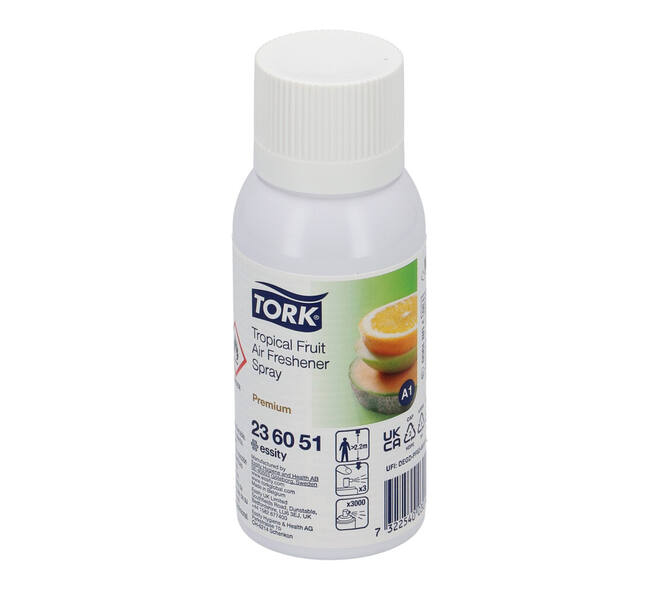 236051 - Luchtverfrisser spray Aerosol 75 ml transparant tropical fruit TORK