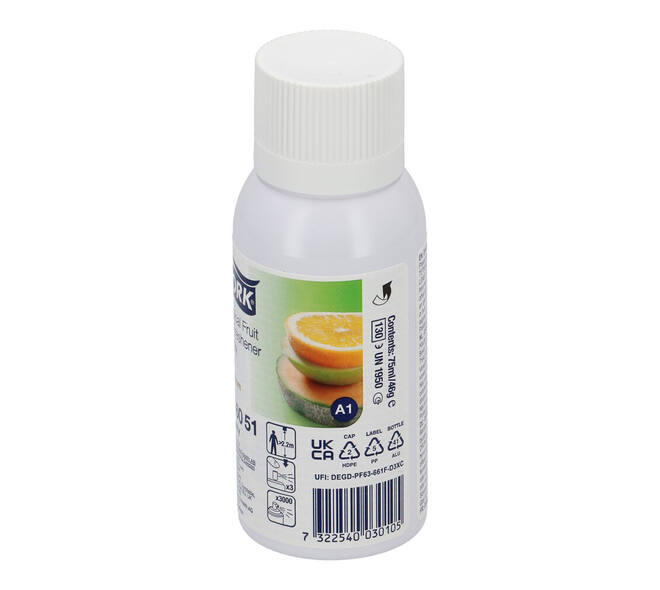 236051 - Luchtverfrisser spray Aerosol 75 ml transparant tropical fruit TORK