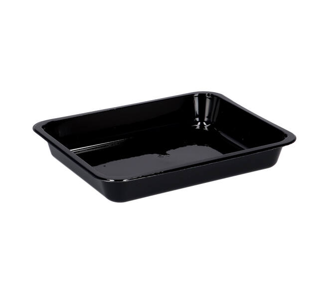 115495 - Menubak CPET 225 x 175 x 34 mm zwart 960 ml rechthoekig 1-vaks