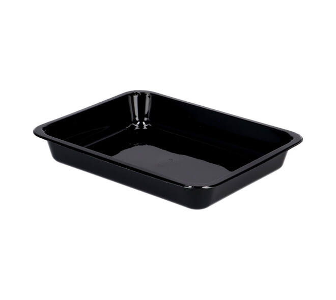 115495 - Menubak CPET 225 x 175 x 34 mm zwart 960 ml rechthoekig 1-vaks