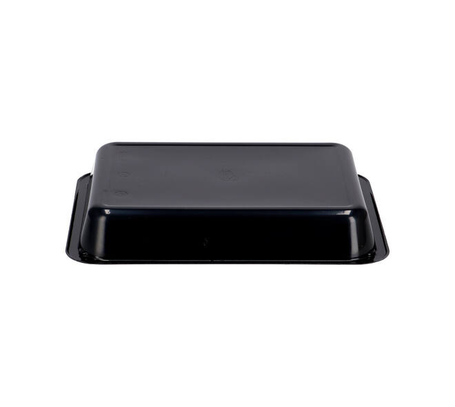 115495 - Menubak CPET 225 x 175 x 34 mm zwart 960 ml rechthoekig 1-vaks