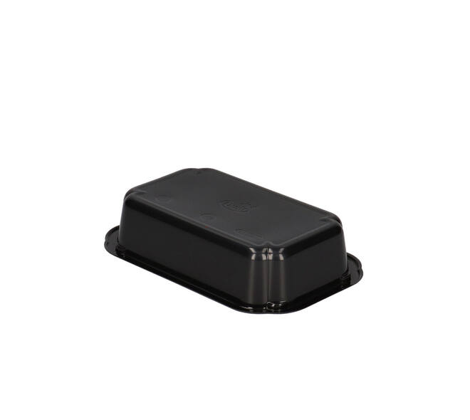 157356 - Bak CPET 160 x 103 x 35 mm zwart 370 ml rechthoekig