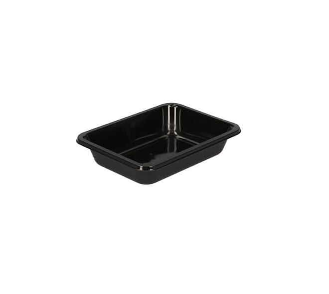 115483 - Bak CPET 171 x 127 x 35 mm zwart 510 ml rechthoekig