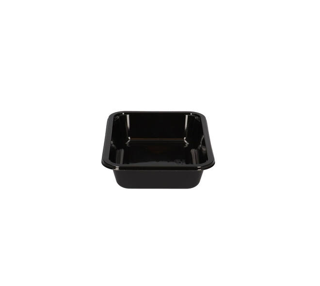 151375 - Bak CPET 187 x 137 x 40 mm zwart 700 ml rechthoekig