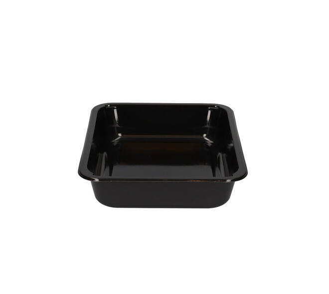 122018 - Menubak CPET 225 x 175 x 43 mm zwart 1200 ml rechthoekig 1-vaks