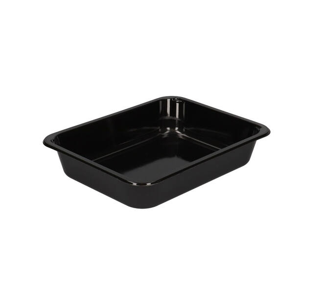 122018 - Menubak CPET 225 x 175 x 43 mm zwart 1200 ml rechthoekig 1-vaks