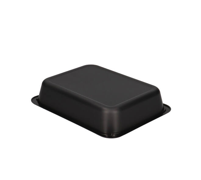 122018 - Menubak CPET 225 x 175 x 43 mm zwart 1200 ml rechthoekig 1-vaks