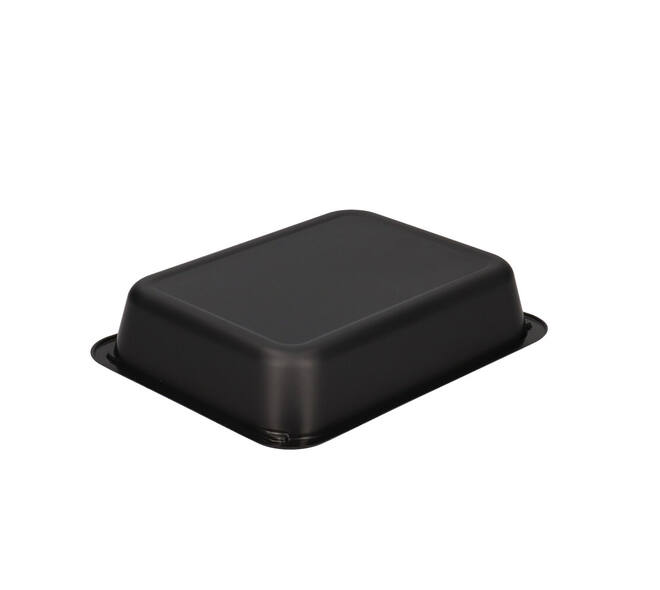 122018 - Menubak CPET 225 x 175 x 43 mm zwart 1200 ml rechthoekig 1-vaks
