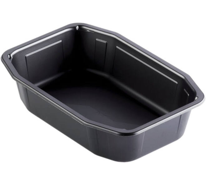 171002 - Menubak PP HMR 1-vaks 215 x 148 x 50 mm - zwart 1035 cc