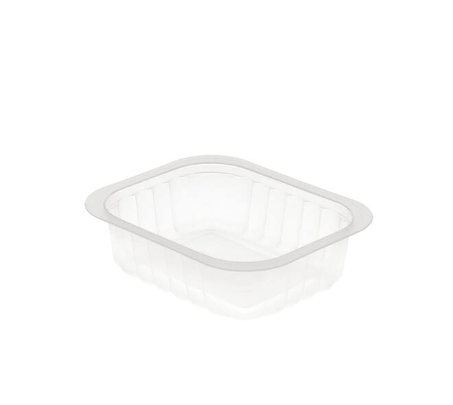 758516 - Menubak PP Side Dish 1-vaks 138 x 114 x 35 mm - transparant 350 cc