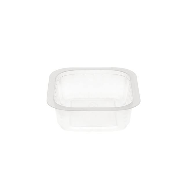 758516 - Menubak PP Side Dish 1-vaks 138 x 114 x 35 mm - transparant 350 cc
