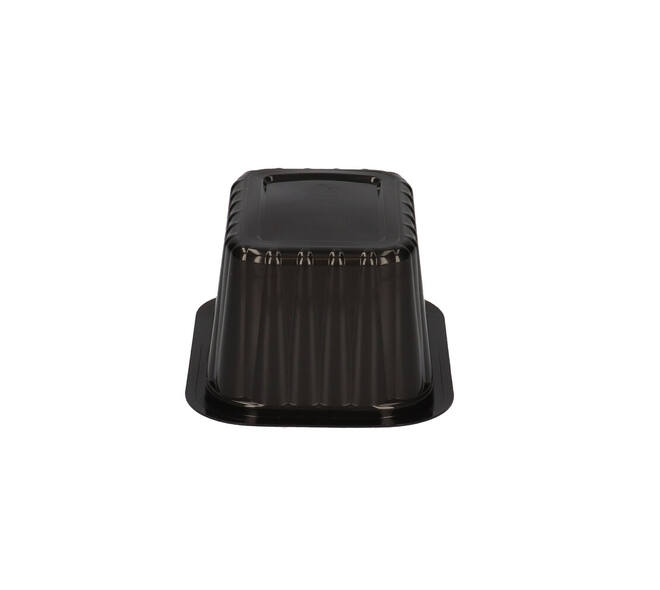 758602 - Menubak PP Side Dish 1-vaks 138 x 114 x 70mm - zwart 630 cc