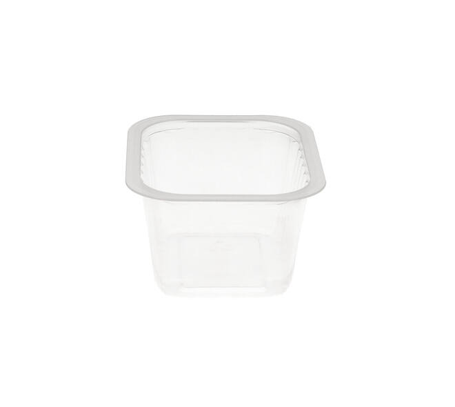 758606 - Menubak PP Side Dish 1-vaks 138 x 114 x 70 mm - transparant 630 cc