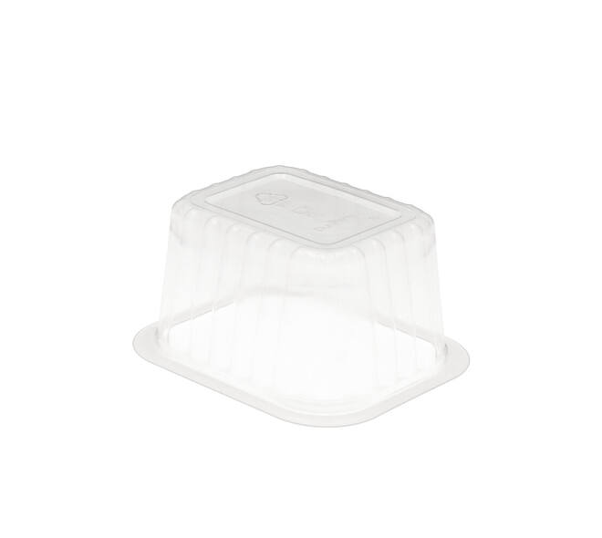 758606 - Menubak PP Side Dish 1-vaks 138 x 114 x 70 mm - transparant 630 cc