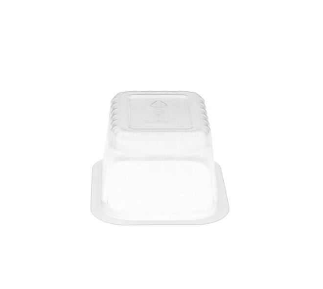 758606 - Menubak PP Side Dish 1-vaks 138 x 114 x 70 mm - transparant 630 cc
