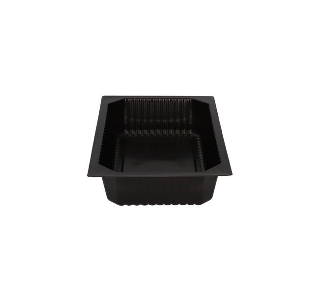 740102 - Menubak PP 1/4 GN 1-vaks 265 x 162 x 50 mm - zwart 1500 cc