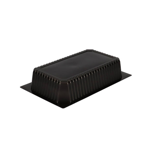 740102 - Menubak PP 1/4 GN 1-vaks 265 x 162 x 50 mm - zwart 1500 cc