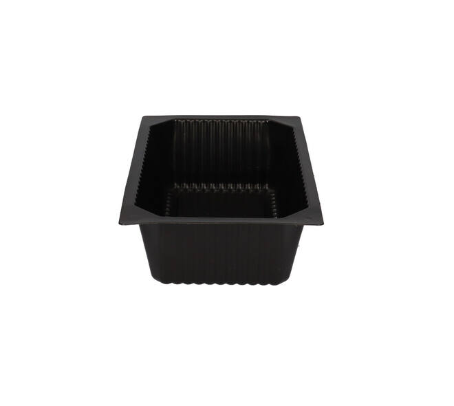 740202 - Menubak PP 1/4 GN 1-vaks 262 x 162 x 70mm - zwart 2000 cc