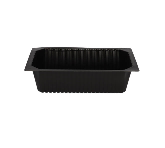 740202 - Menubak PP 1/4 GN 1-vaks 262 x 162 x 70mm - zwart 2000 cc