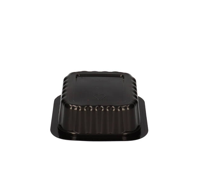 758512 - Menubak PP Side Dish 1-vaks 138 x 114 x 35 mm - zwart 350 cc