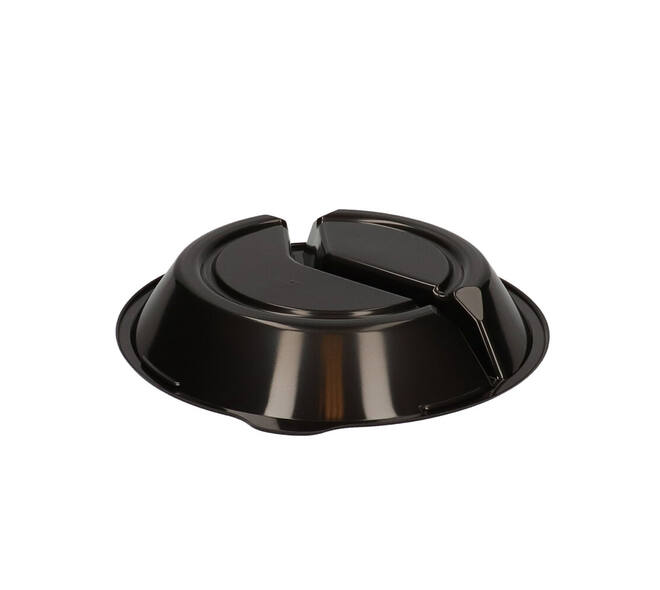 176395 - Menubak PP Pearl L2 rond 2-vaks ø 250 x 42 mm - zwart 750/490 cc