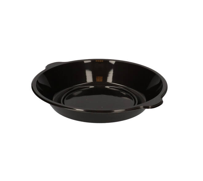 176396 - Menubak PP Pearl L1 rond 1-vaks ø 250 x 42 mm - zwart 1390 cc